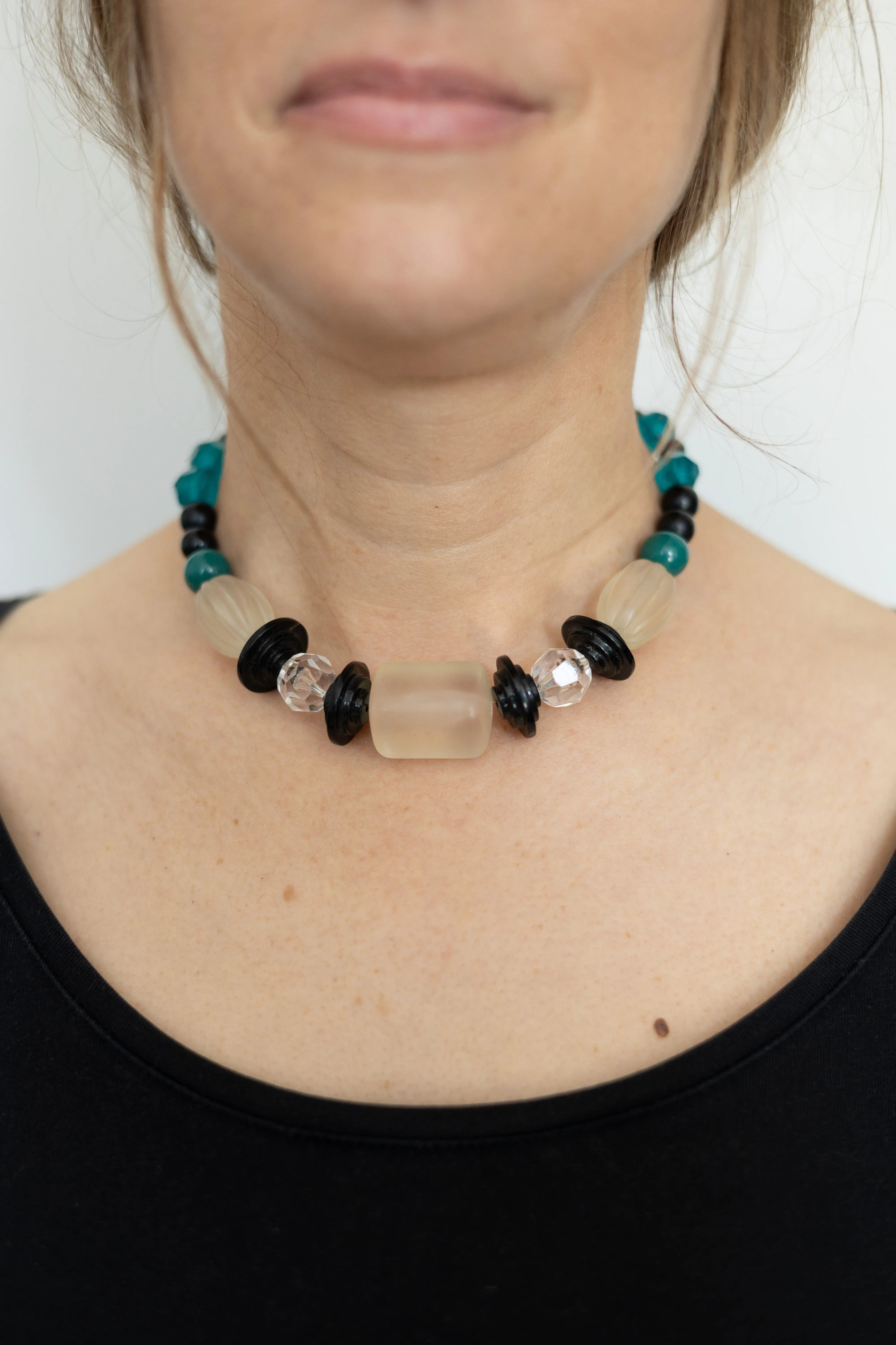 Frosted Moon Necklace