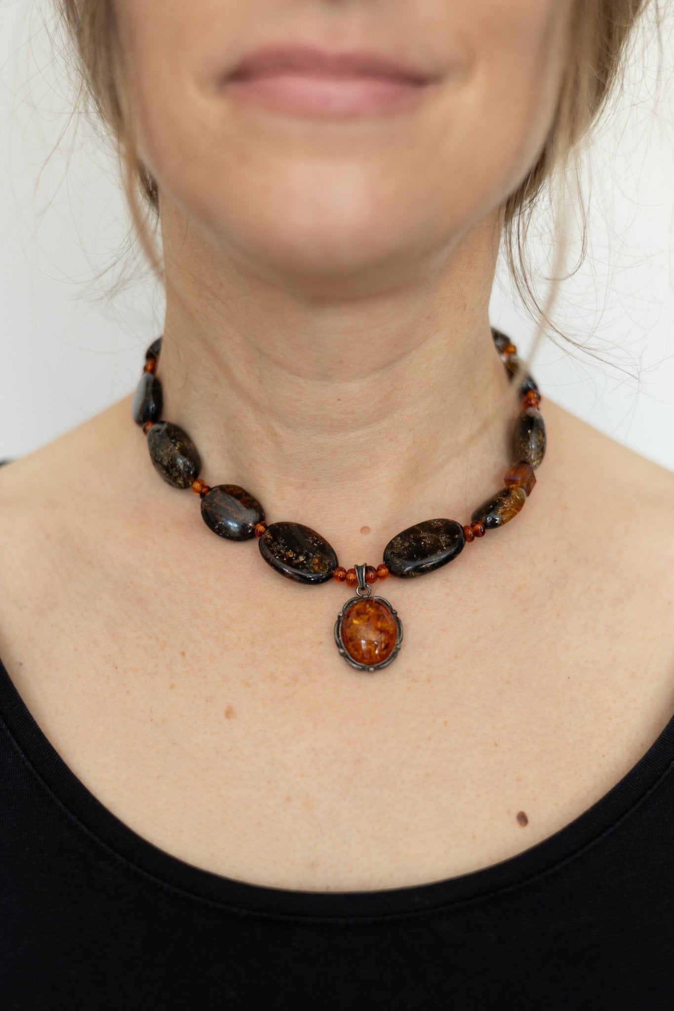 Collier Ambre Fossile - Maison Zélie