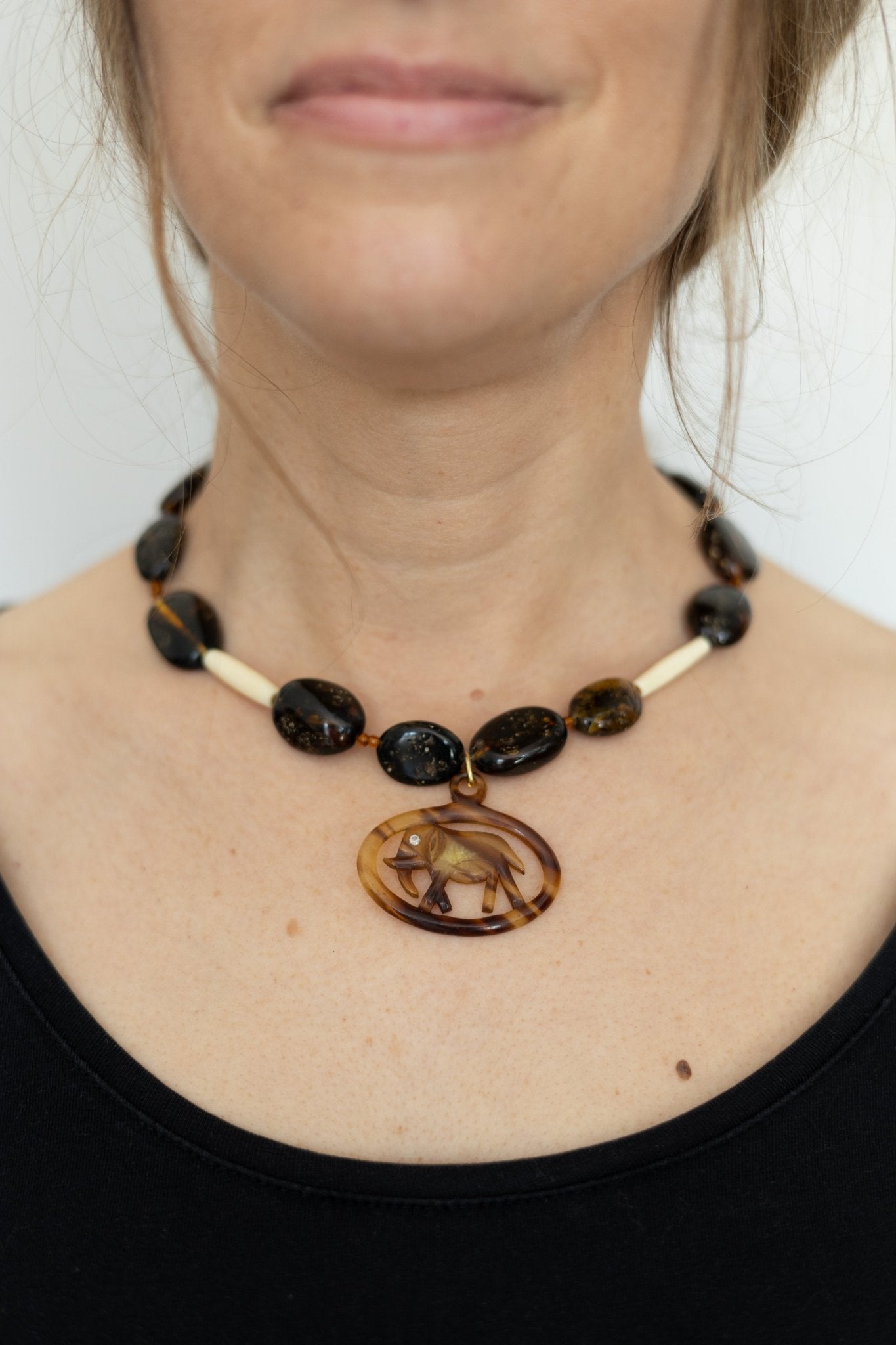 Collier Éléphant Totem - Maison Zélie