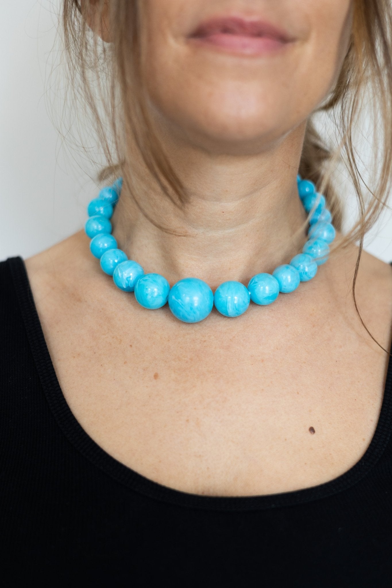 Collier en perles Bleu Nuage - Maison Zélie