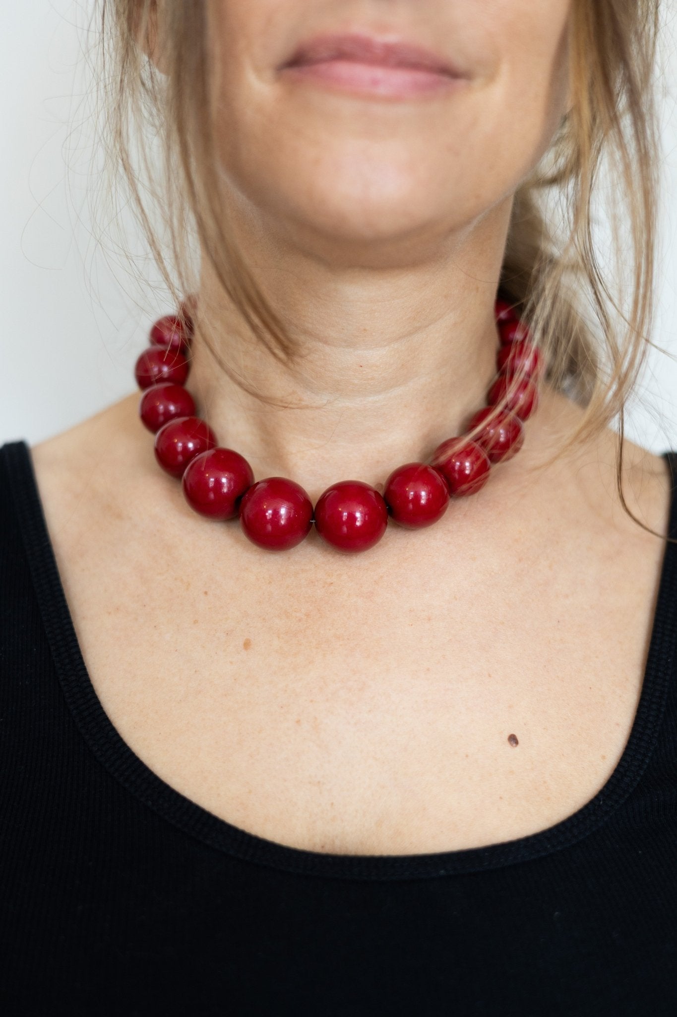 Collier en perles Cerise Noire - Maison Zélie