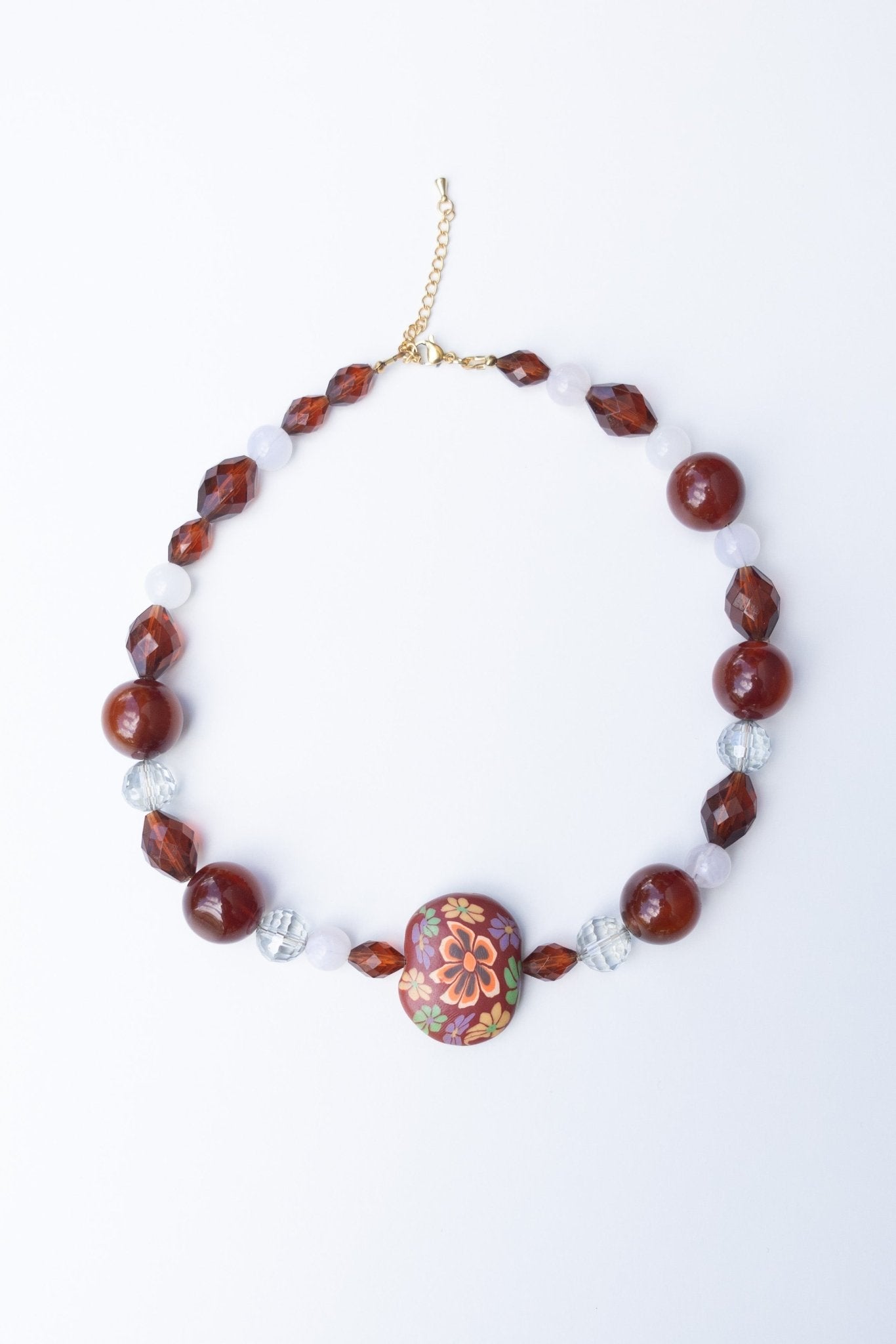 Collier en perles Coeur Fleuri - Maison Zélie