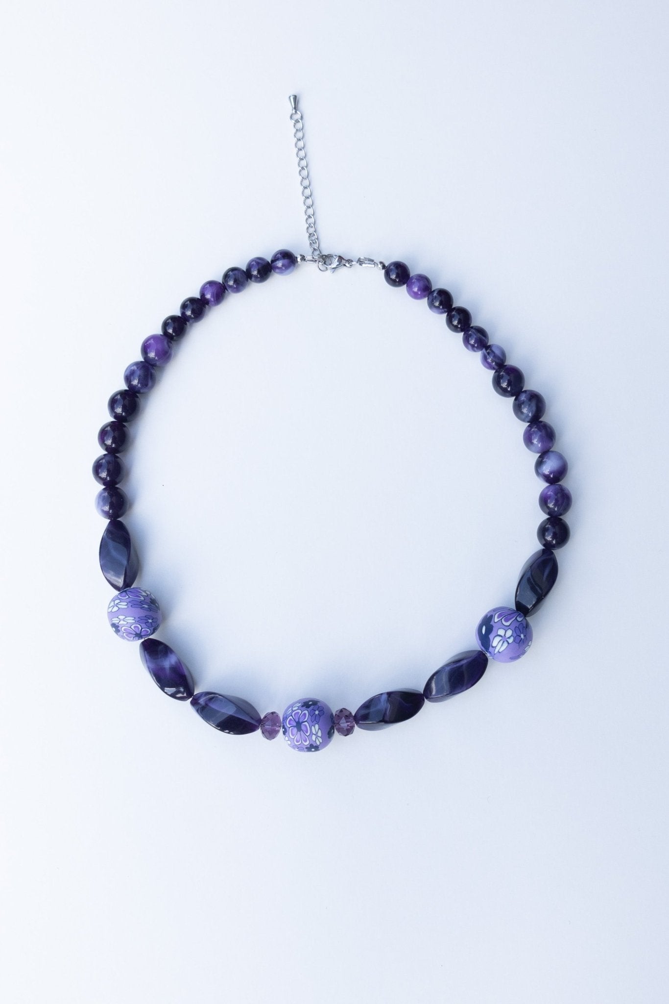 Collier en perles Violette Bohème - Maison Zélie