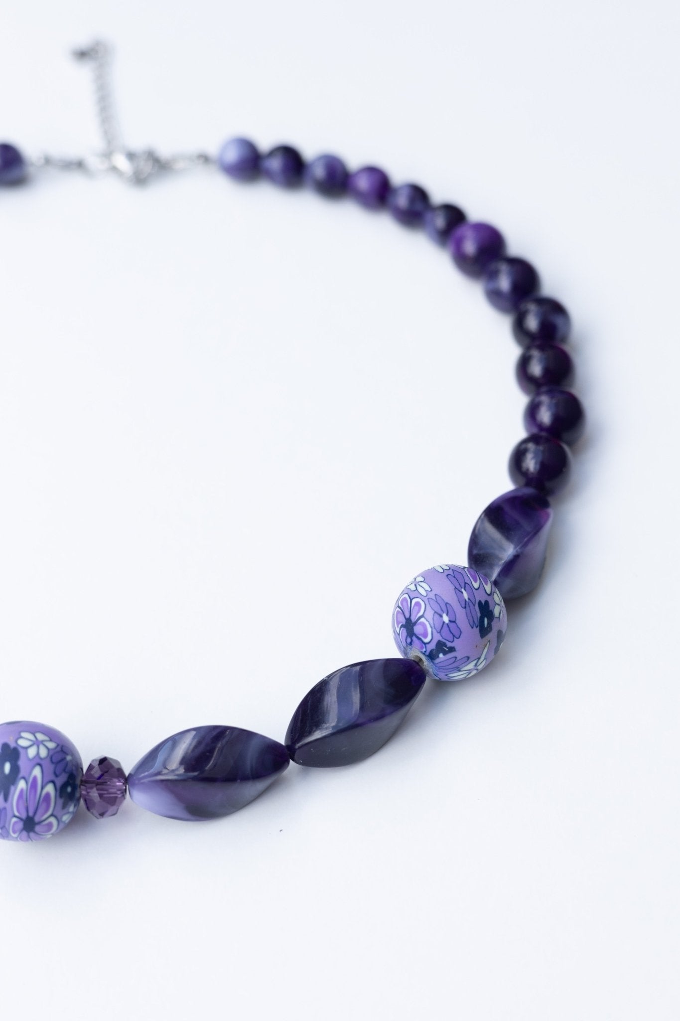 Collier en perles Violette Bohème - Maison Zélie