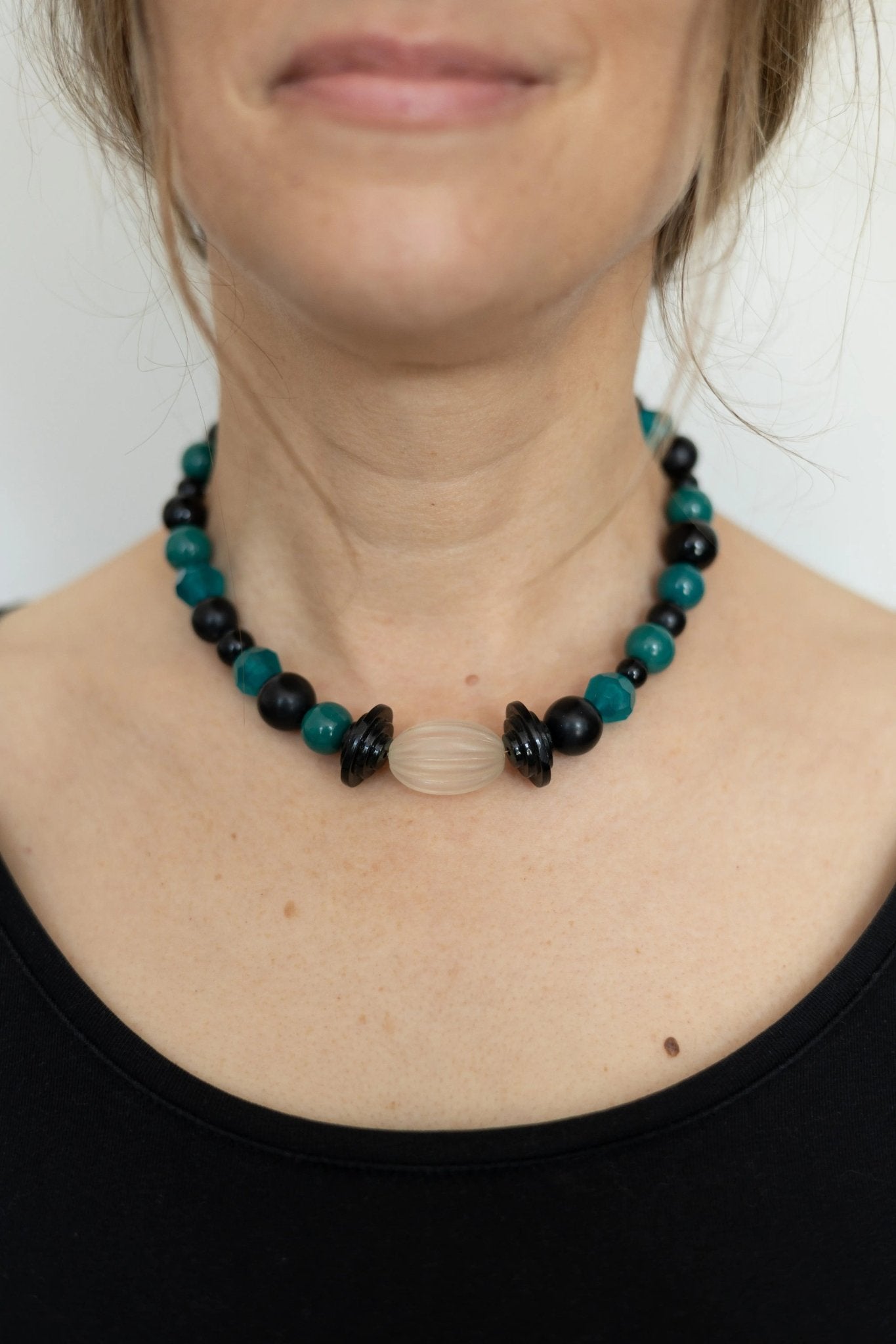 Collier Équilibre Noir - Maison Zélie