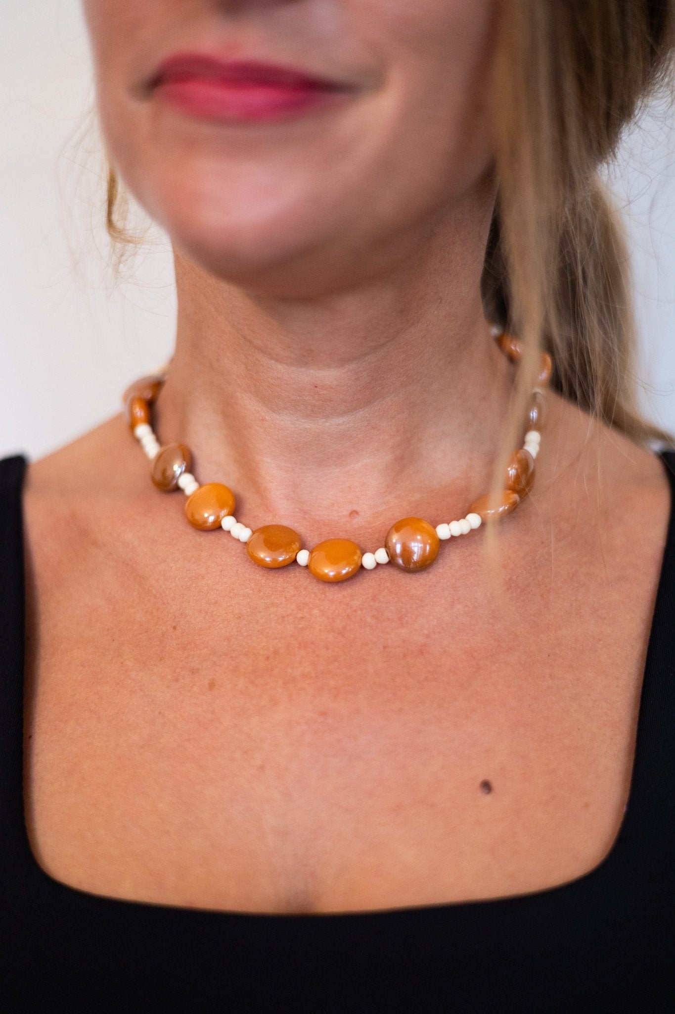 Collier perles Caramel doux - Maison Zélie