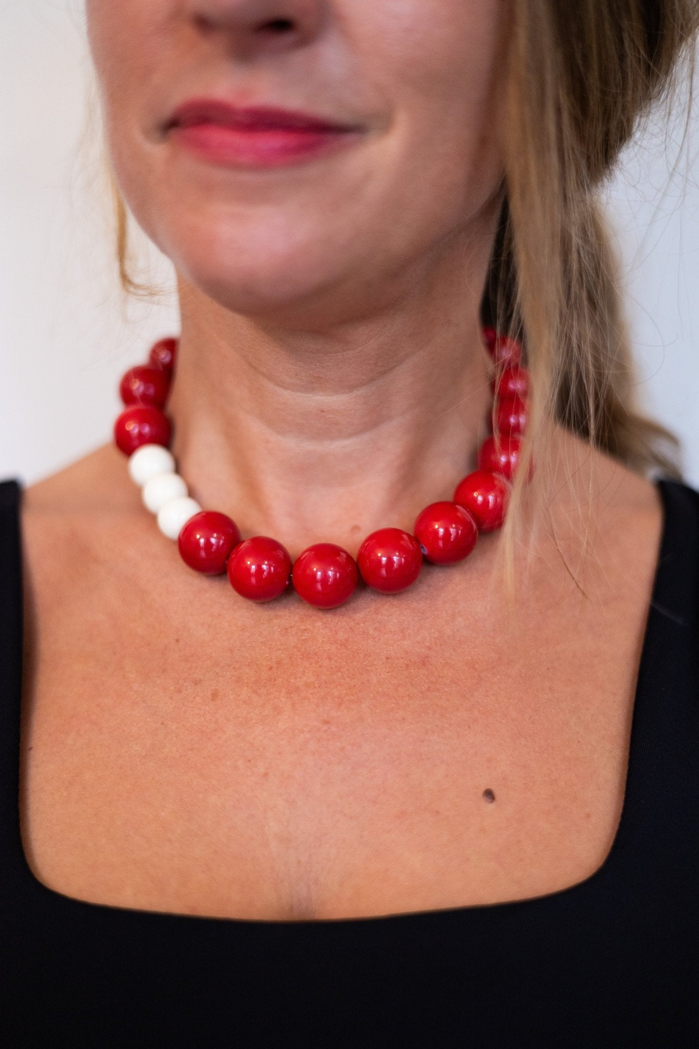 Collier perles Cerise au lait - Maison Zélie