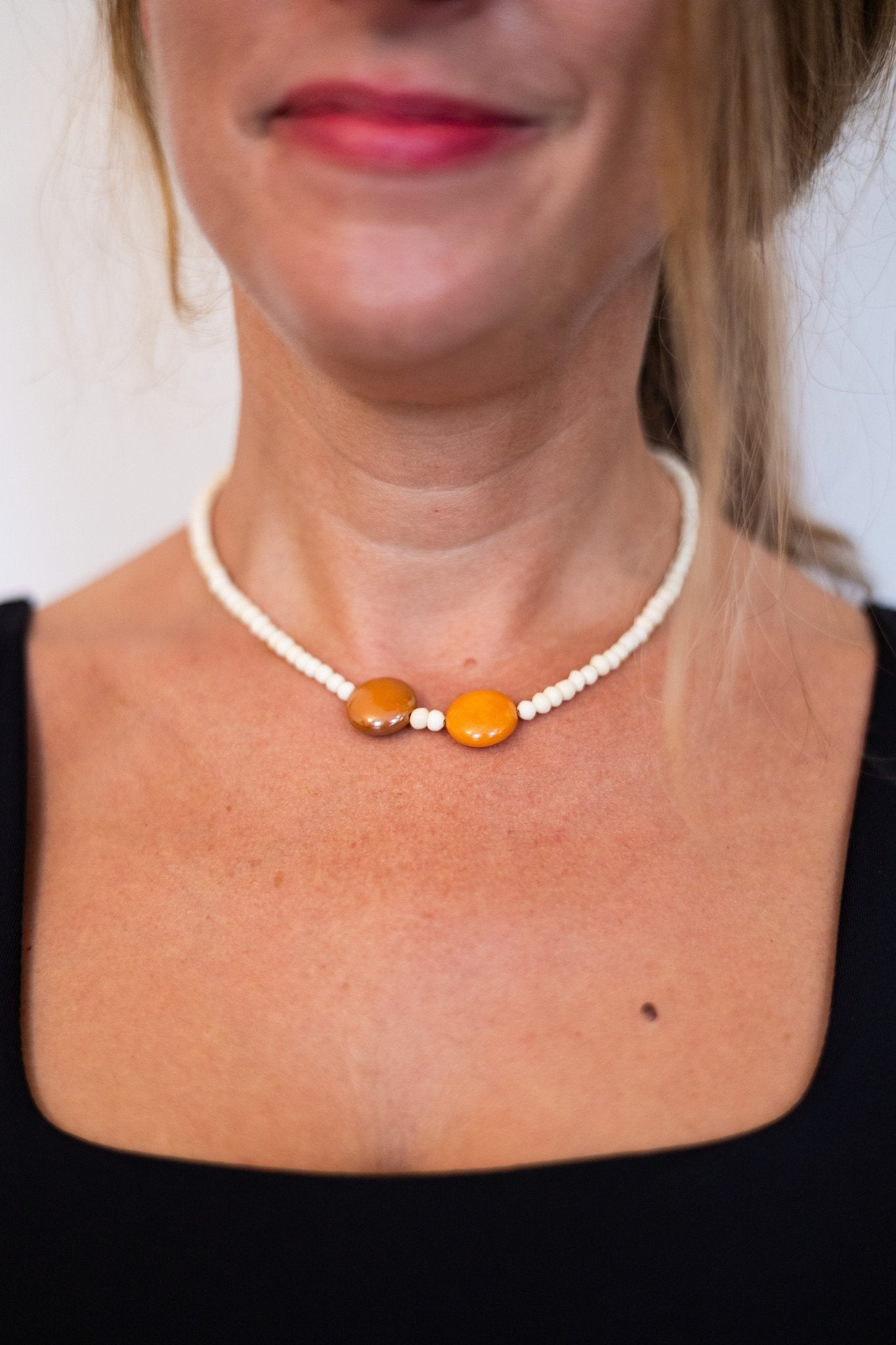 Collier perles Duo Caramel - Maison Zélie