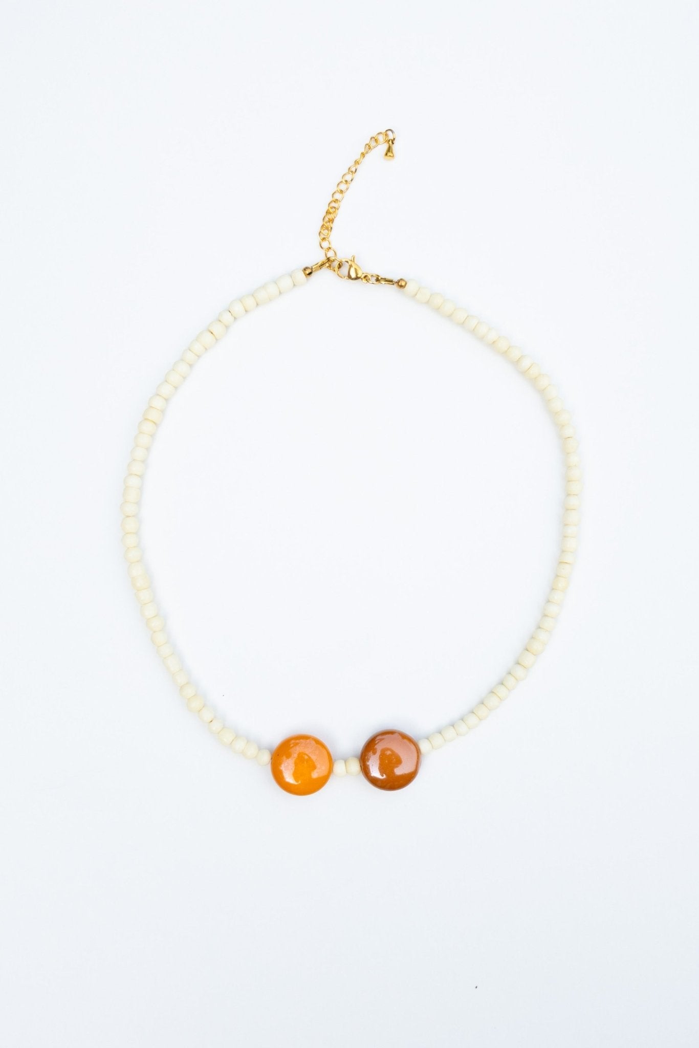 Collier perles Duo Caramel - Maison Zélie