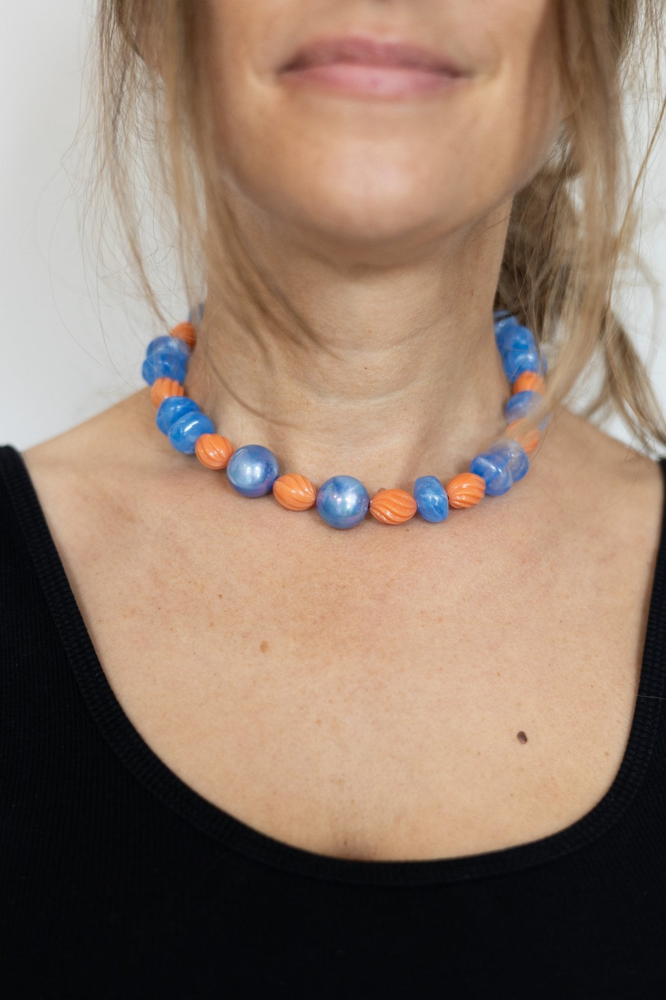 Collier perles Écume et corail - Maison Zélie