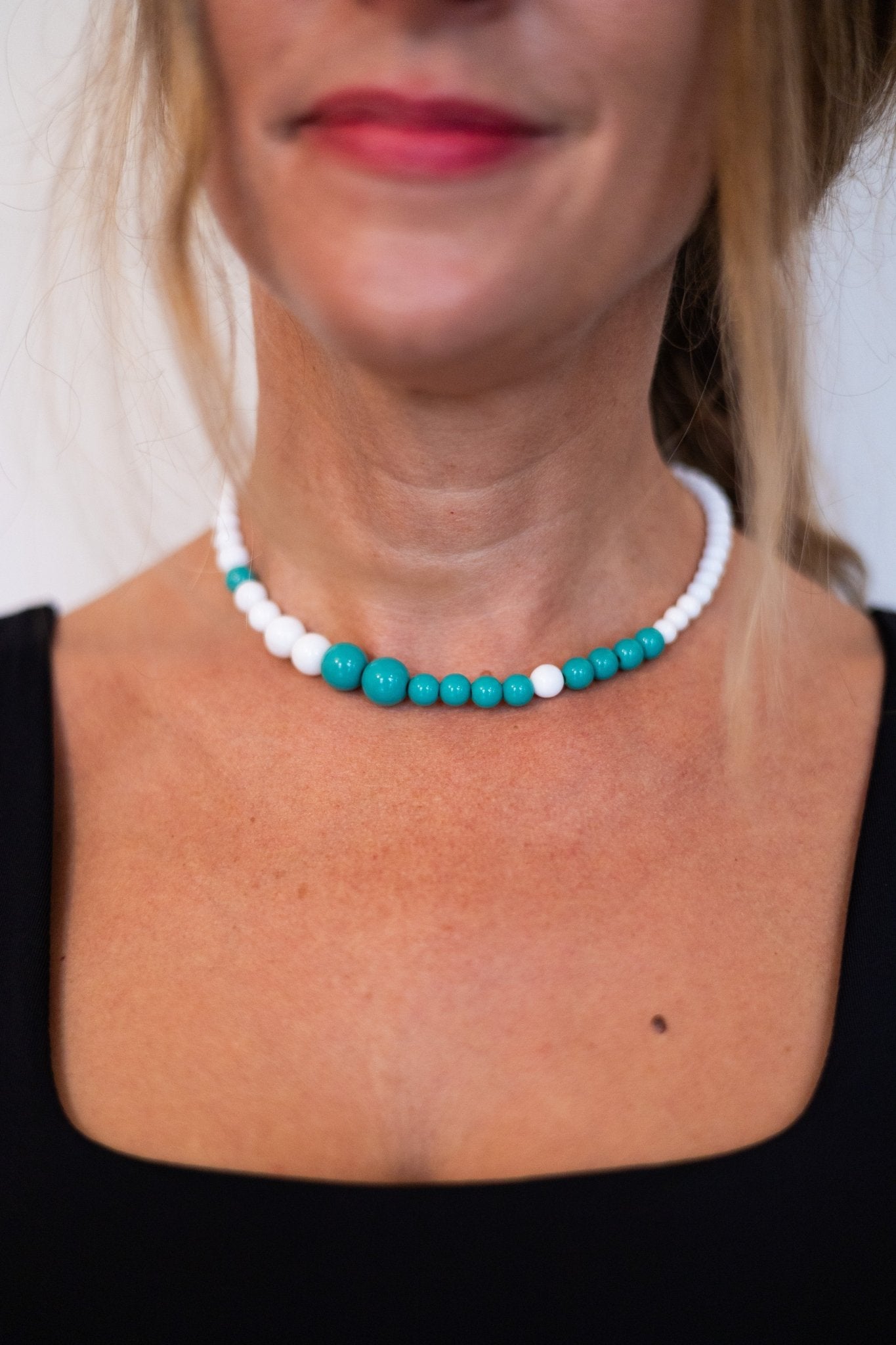 Collier perles Menthe givrée - Maison Zélie