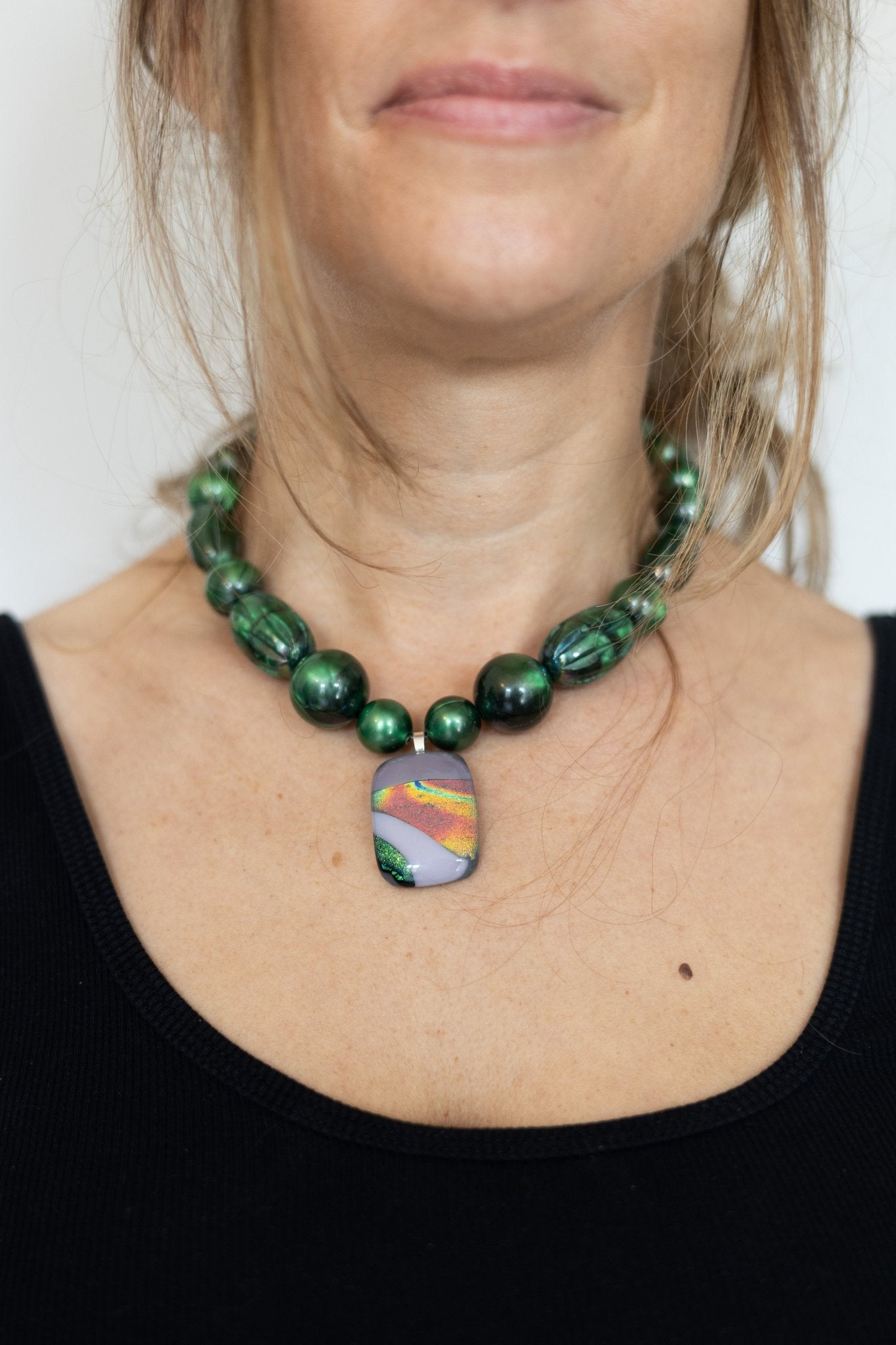 Collier perles Reflet Émeraude - Maison Zélie