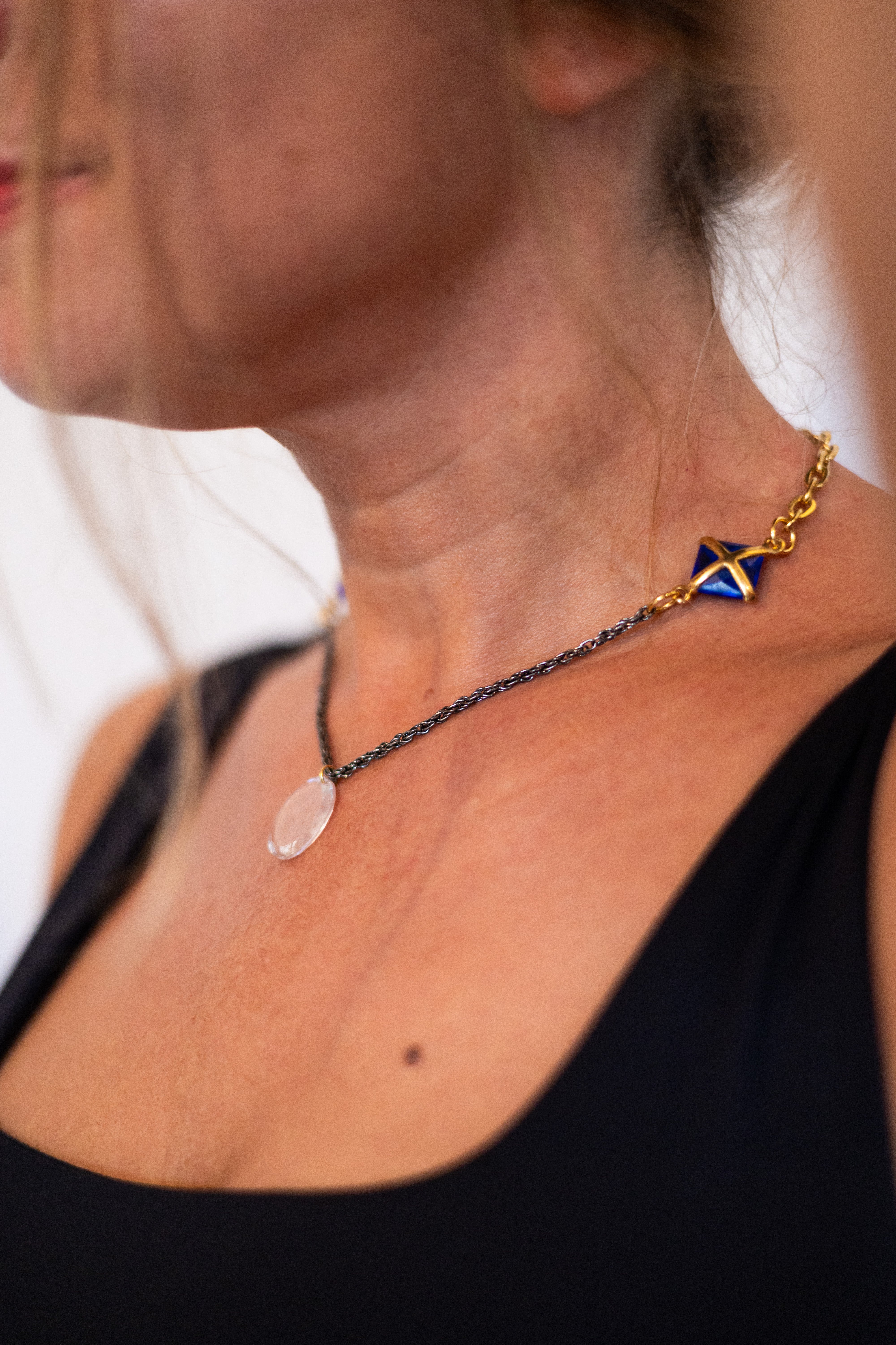 Collier upcyclé chaîne Constellation