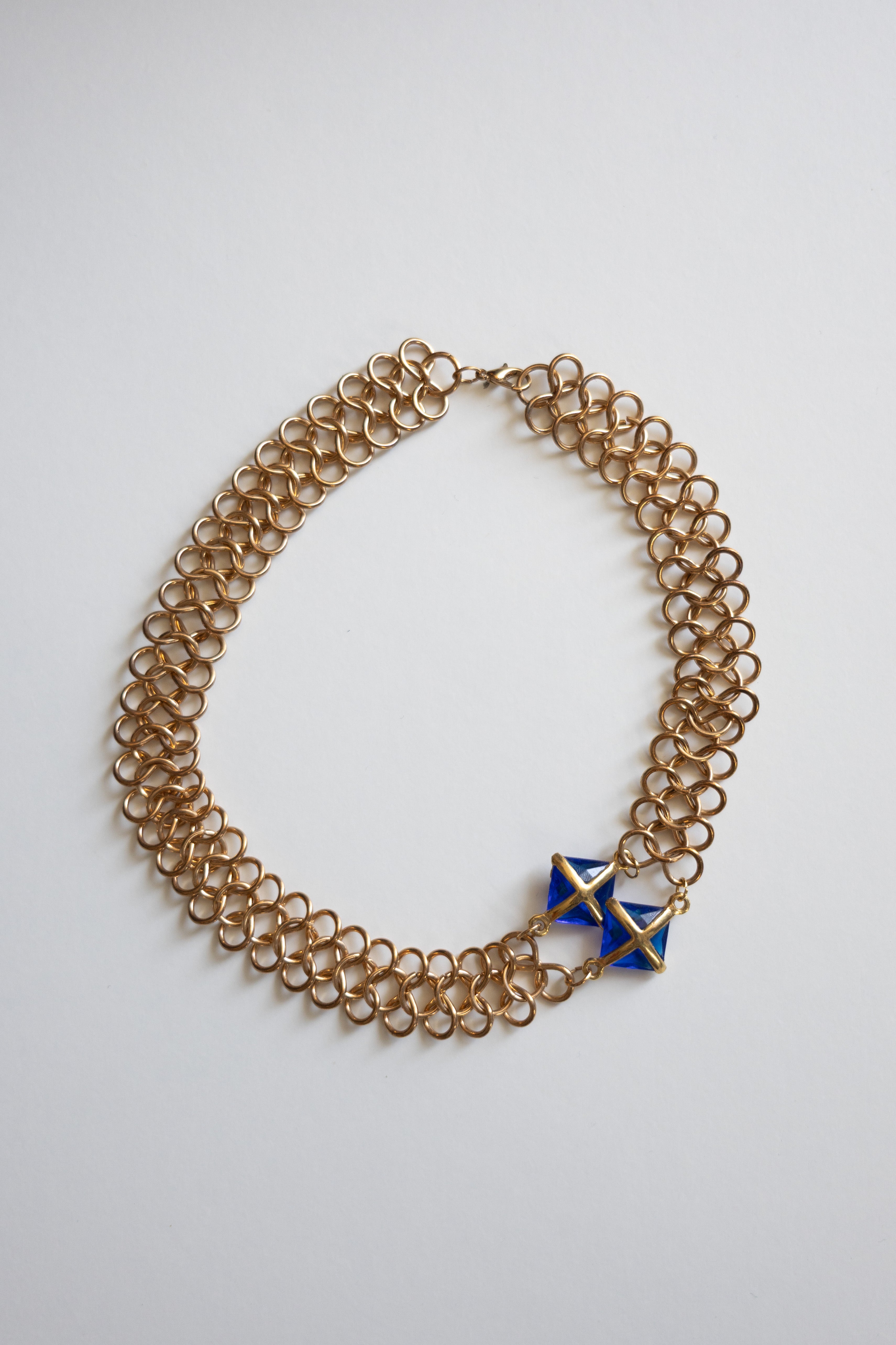 Gold Pyramid Necklace