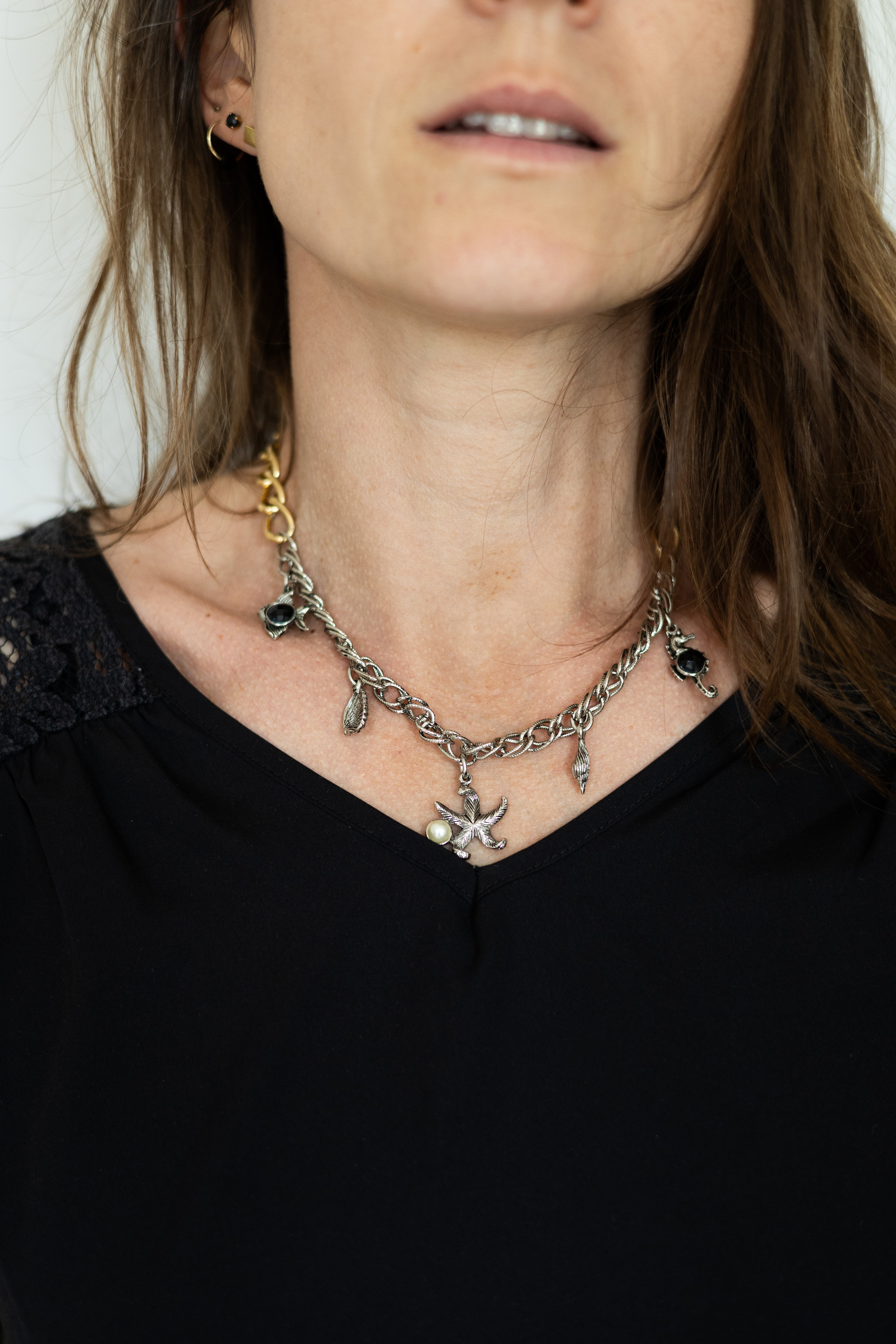 Collier upcyclé Sirène d’Acier