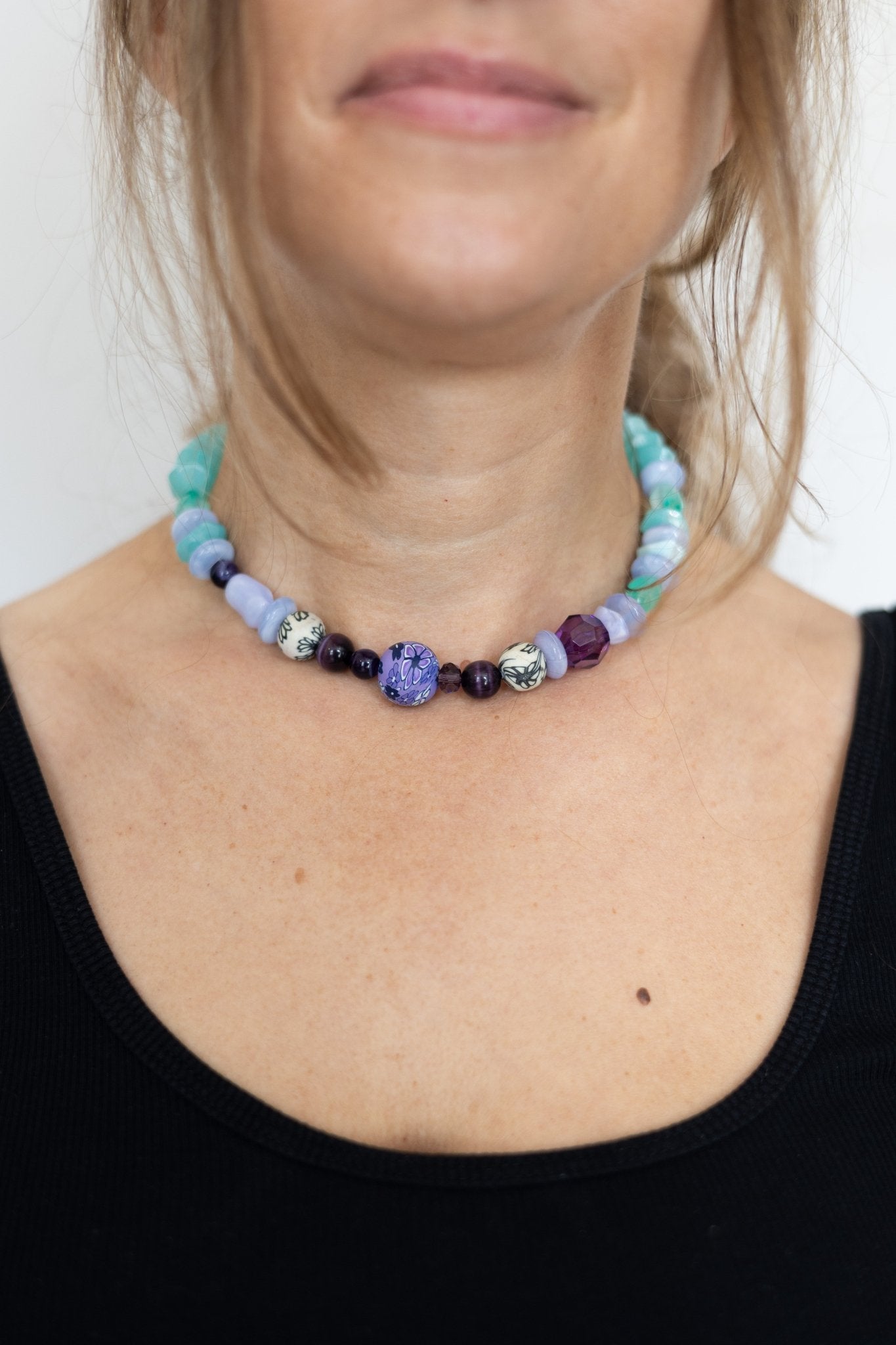 Collier en perles Iris & Menthe - Maison Zélie