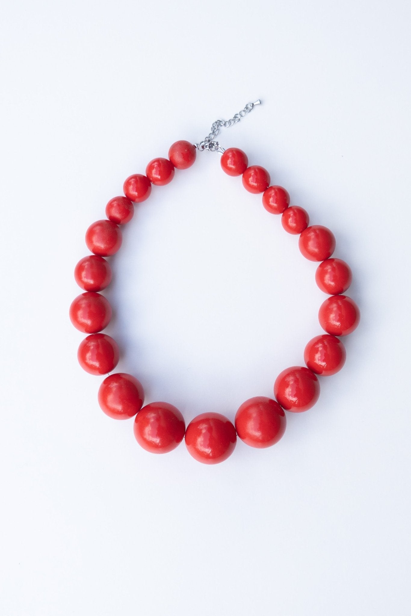 Collier en perles Rouge Pavot - Maison Zélie