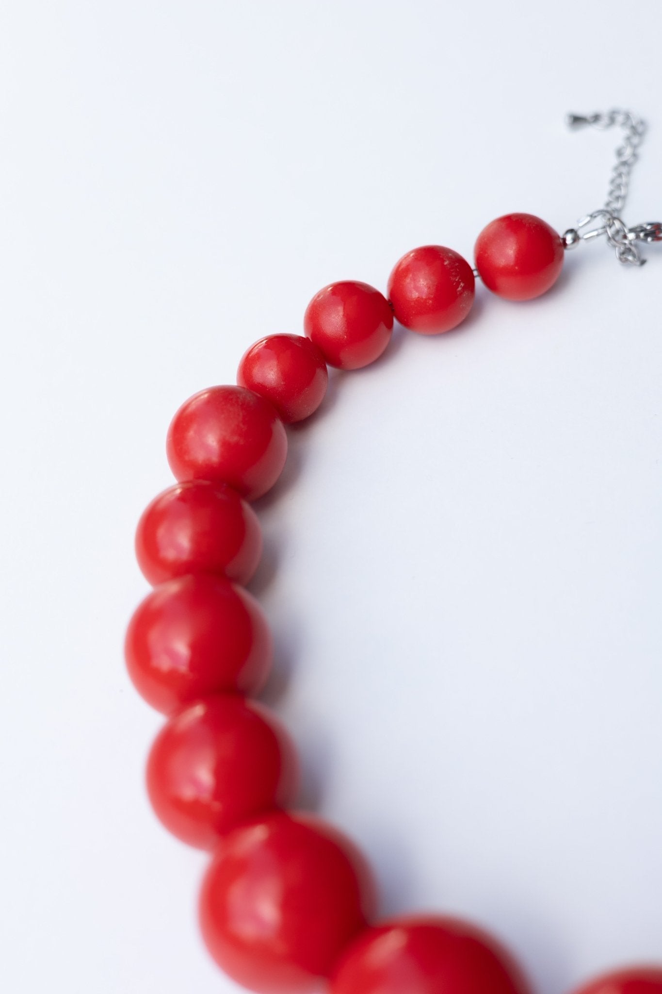 Collier en perles Rouge Pavot - Maison Zélie