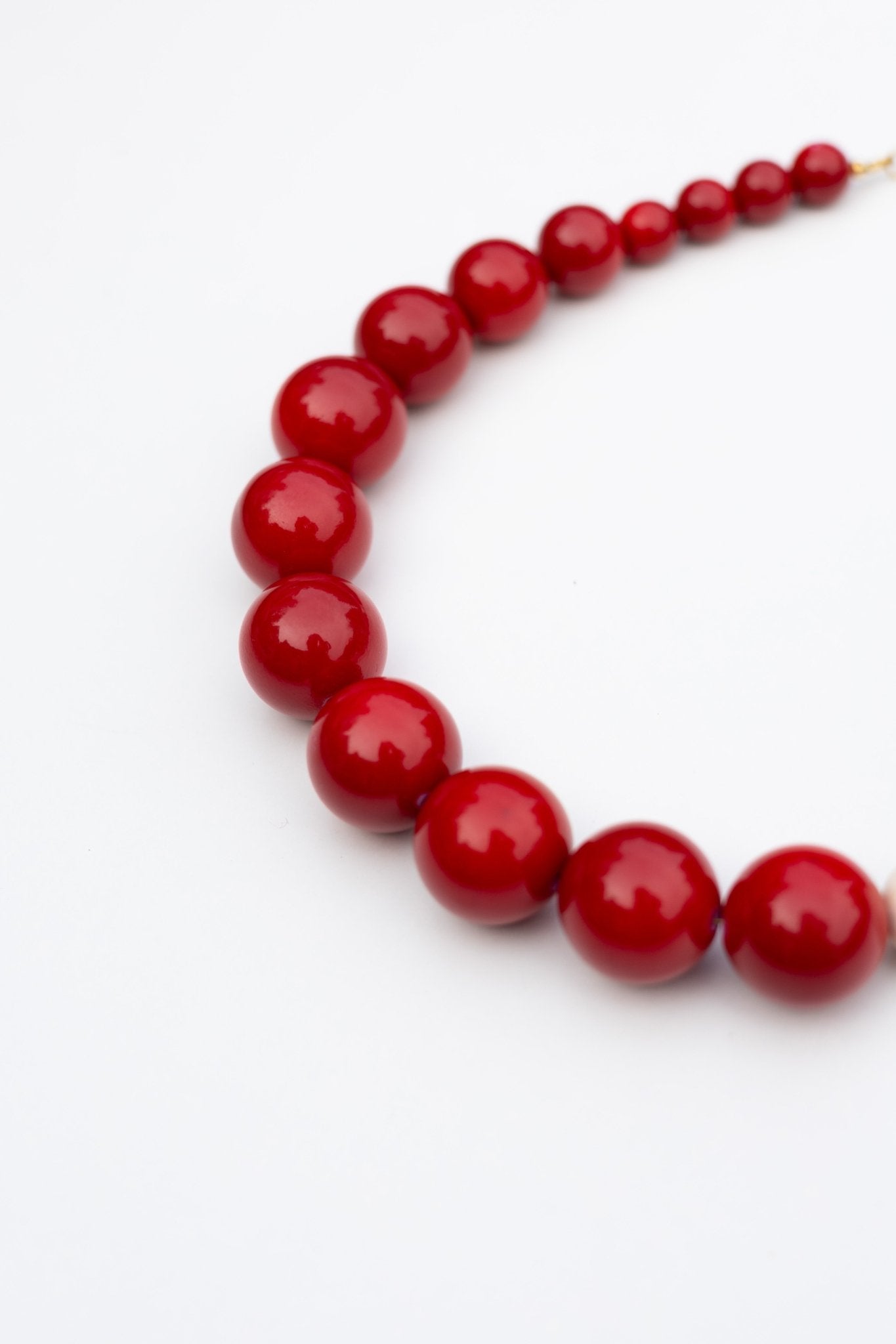Collier perles Cerise au lait - Maison Zélie