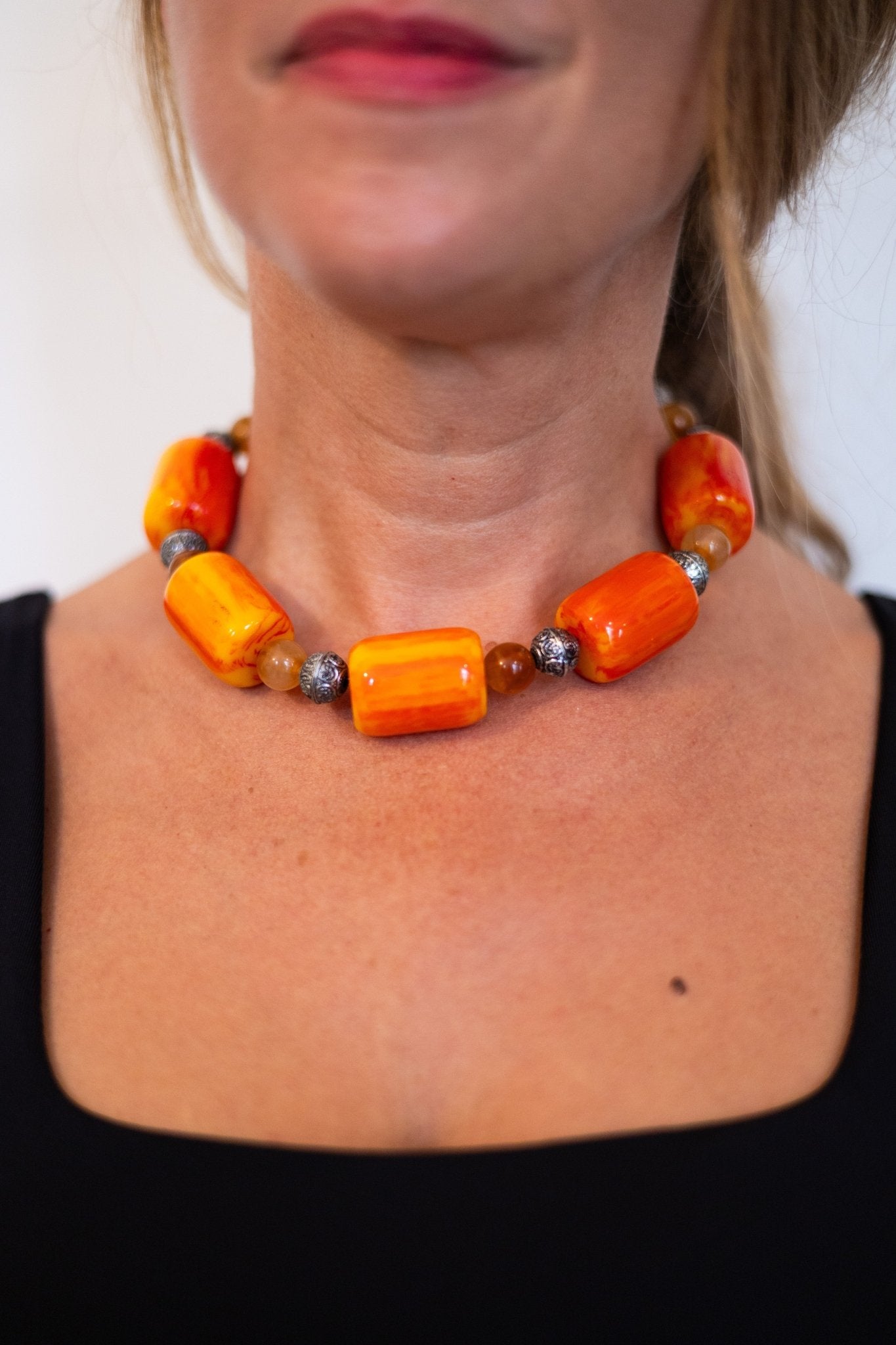 Collier perles Feu Sacré - Maison Zélie