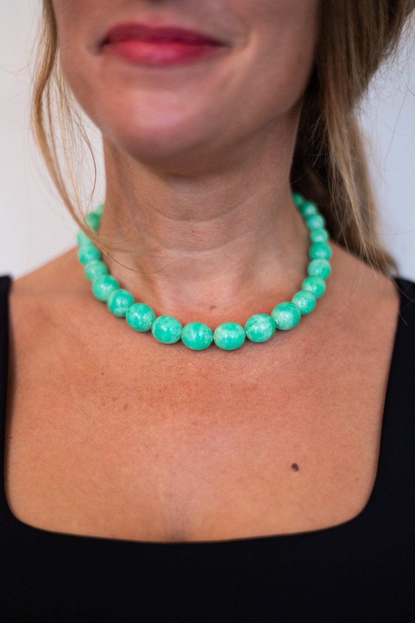 Collier perles Menthe givrée - Maison Zélie