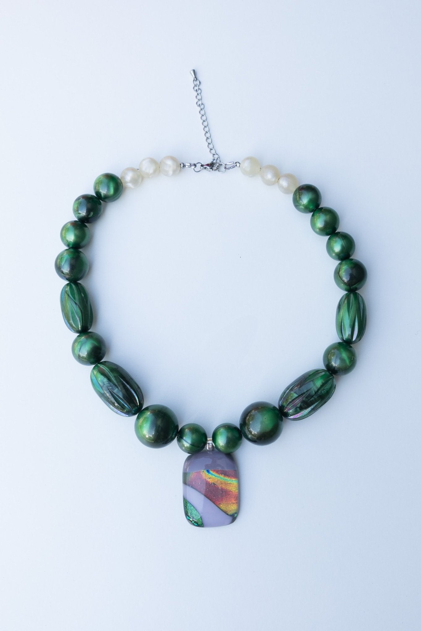 Collier perles Reflet Émeraude - Maison Zélie