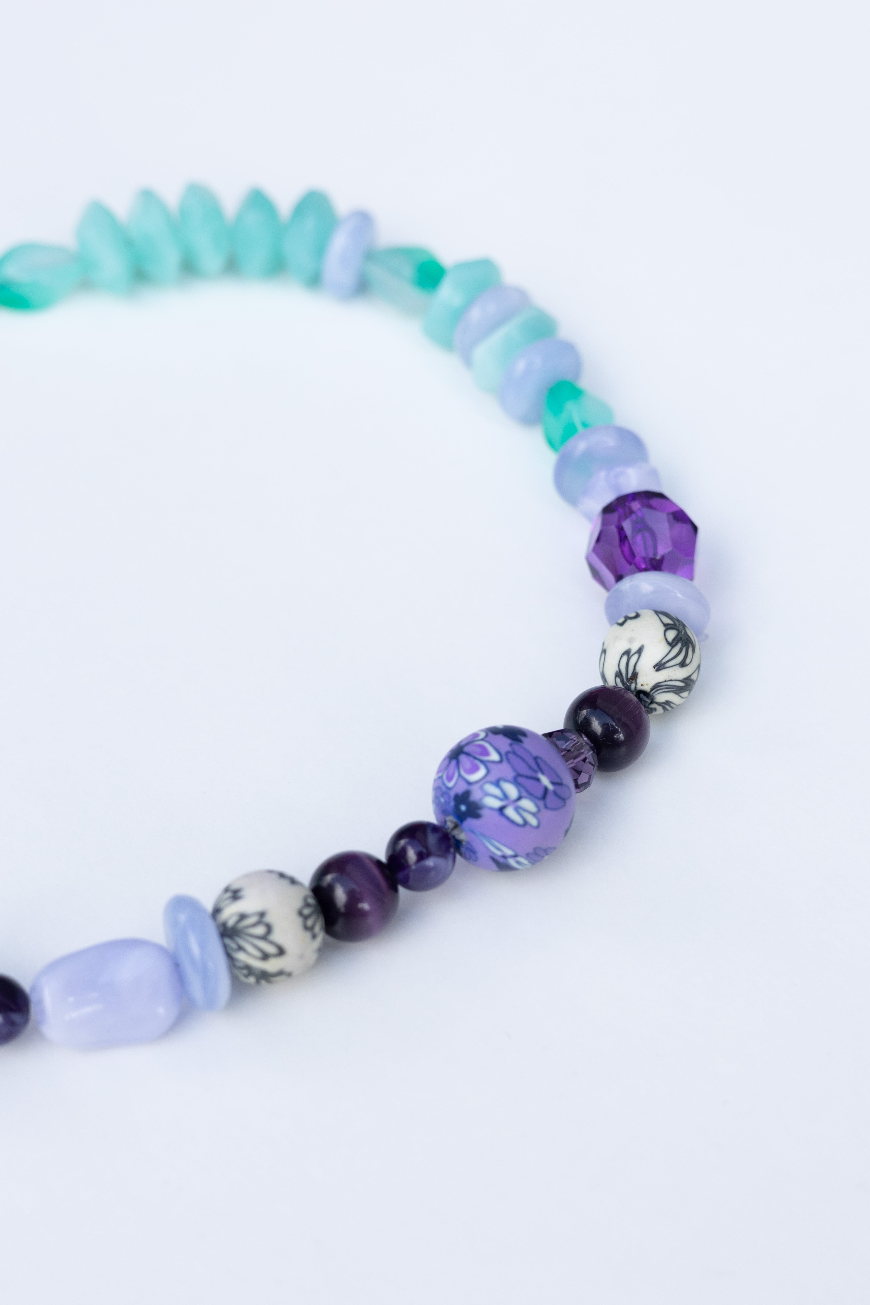 Collier en perles Iris & Menthe