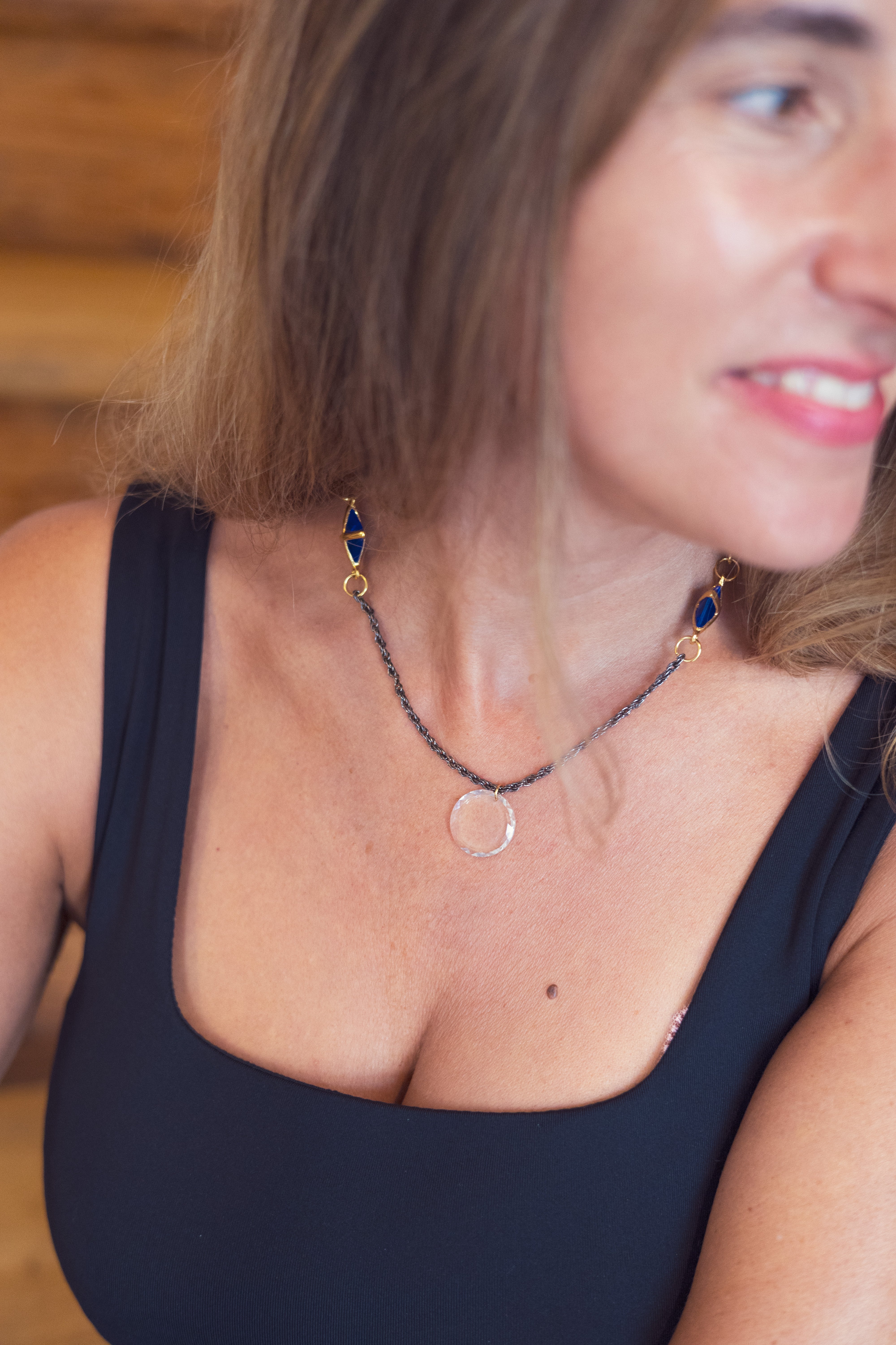 Collier upcyclé chaîne Constellation