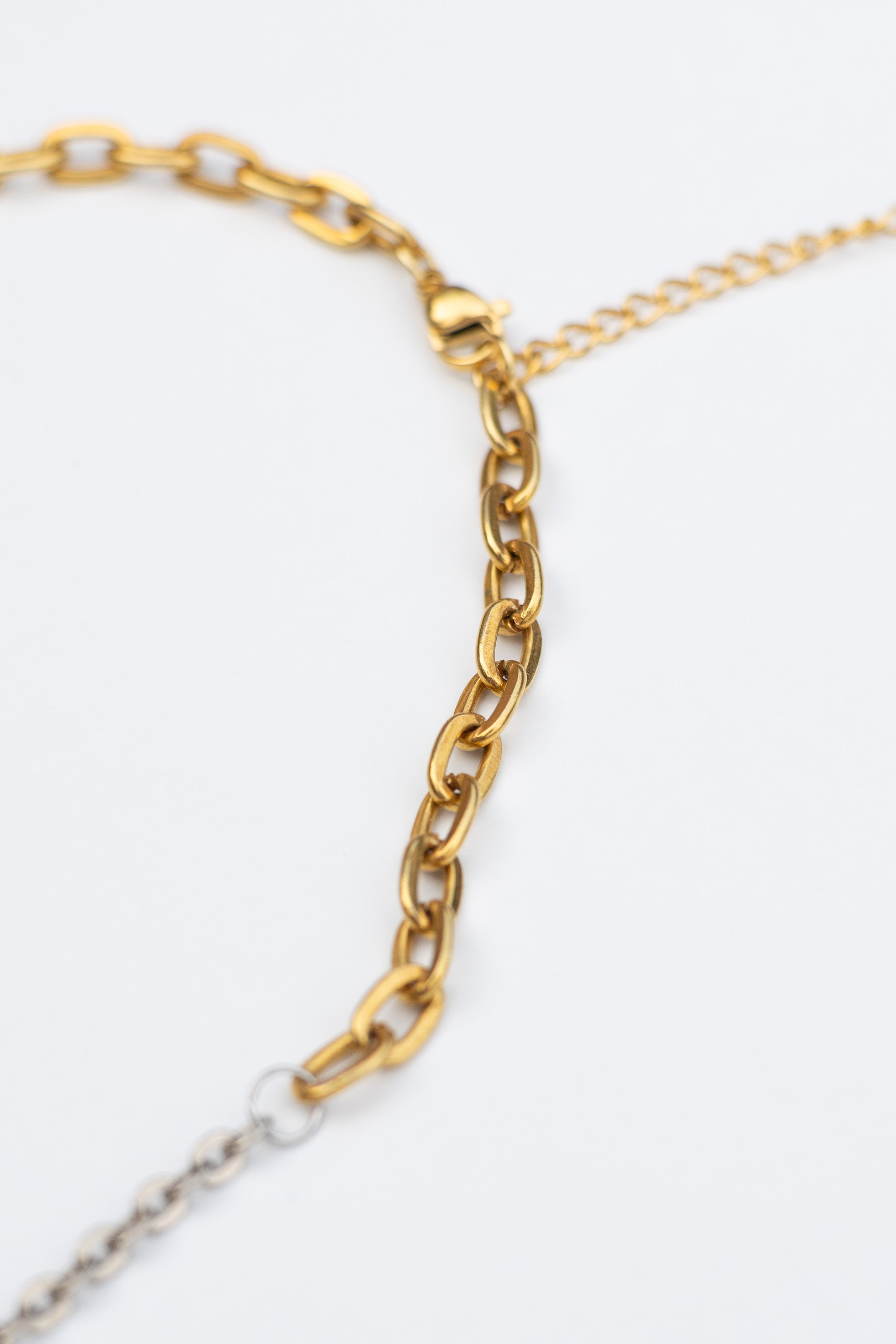 Collier upcyclé chaine Initiale Argent S