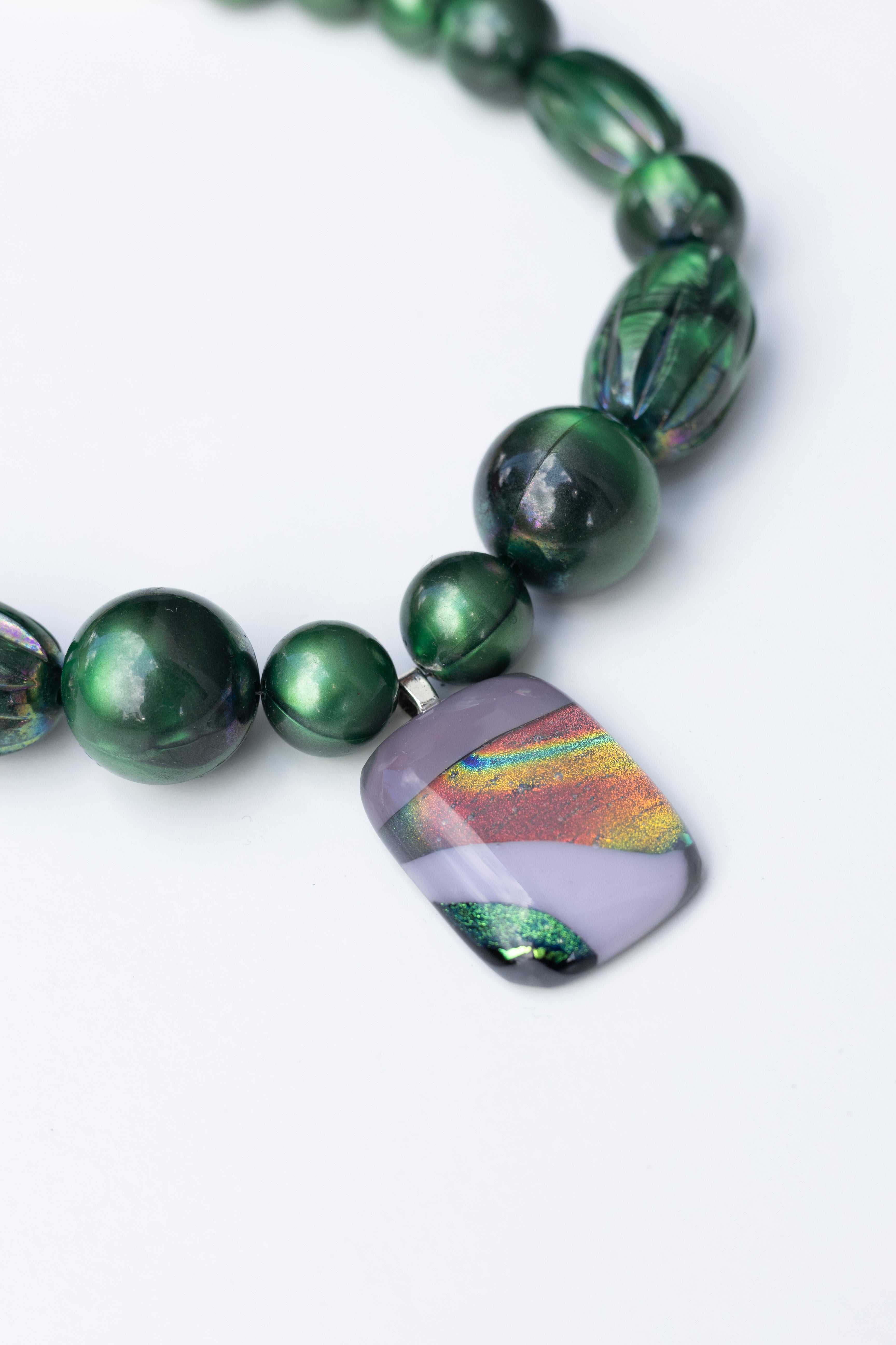 Collier perles Reflet Émeraude