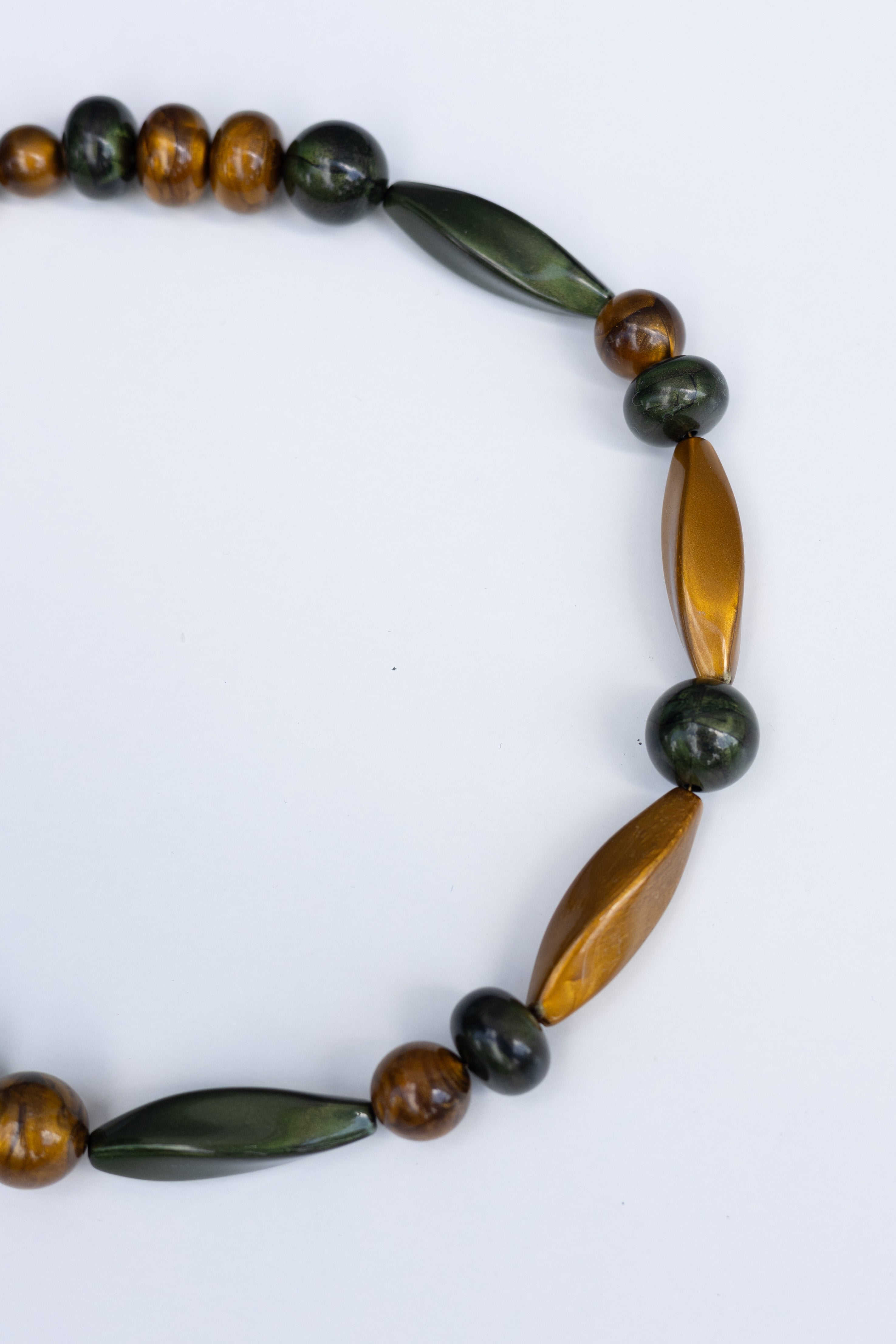 Collier perles Forêt d'or