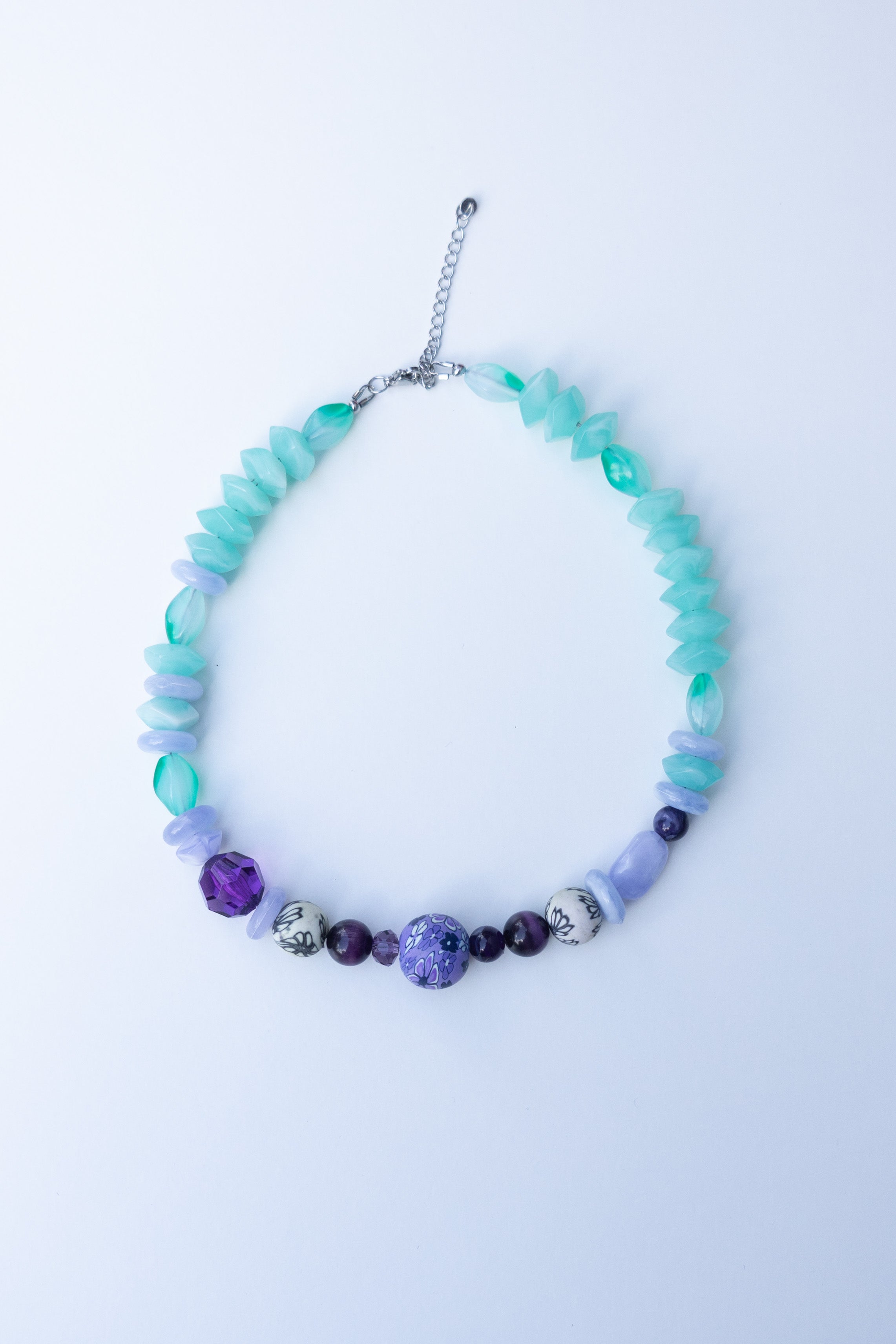 Collier en perles Iris & Menthe